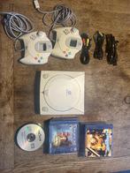 Sega Dreamcast met 2 controllers, Games en Spelcomputers, Spelcomputers | Sega, Ophalen, Zo goed als nieuw, Met 2 controllers