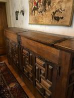 Prachtige eiken dressoir (koffer), Antiek en Kunst, Ophalen