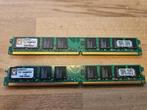 2X Kingston 2GB DDR2 Ram Memory, Computers en Software, RAM geheugen, Gebruikt, Ophalen of Verzenden, DDR2, Desktop