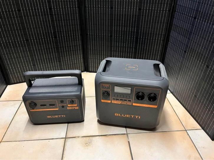 BLUETTI 180p + B80P + PV350 solar panel, Caravans en Kamperen, Kampeeraccessoires, Zo goed als nieuw, Ophalen