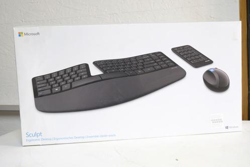 Microsoft Sculpt clavier pavé numérique souris sans fil new, Informatique & Logiciels, Claviers, Comme neuf, Azerty, Sans fil