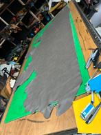Donker grijs leer lap 1.5 mm dikte soepel A-212, Ophalen of Verzenden