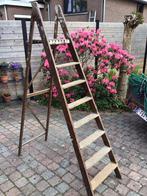 Houten trapladder, Doe-het-zelf en Bouw, Ladders en Trappen, Ophalen, Gebruikt