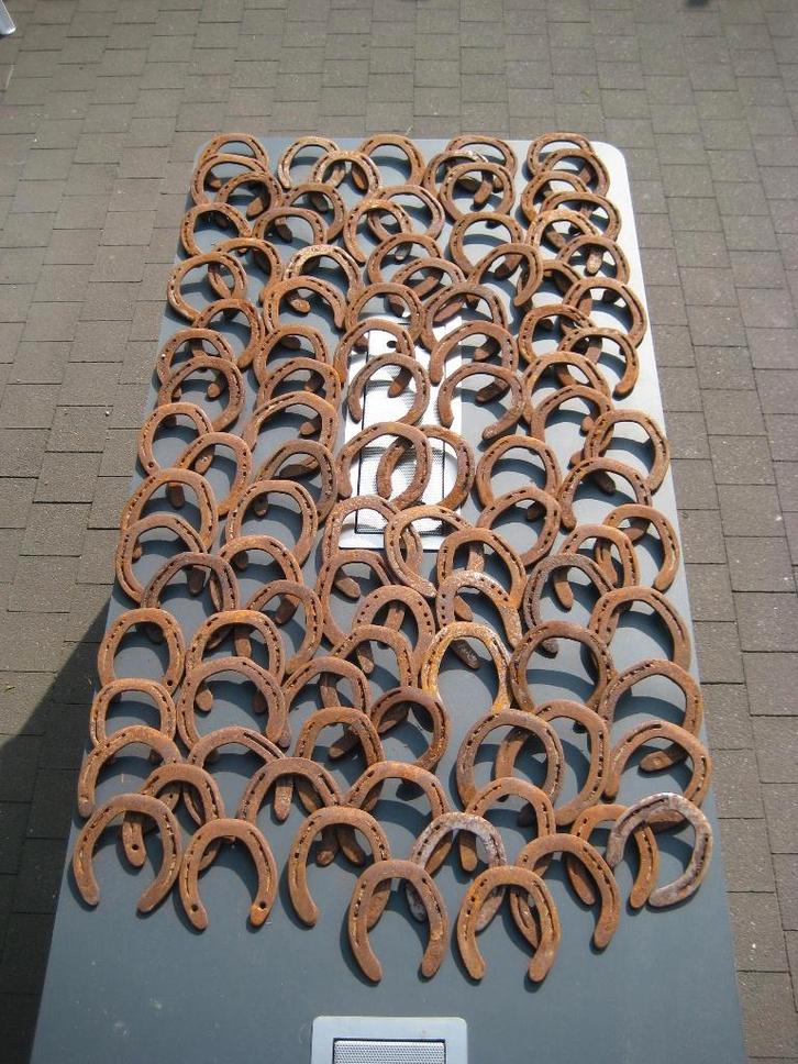 Hoefijzers  100 stuks, Doe-het-zelf en Bouw, Metalen, Gebruikt, IJzer, Ophalen