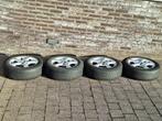 Interaction 15inch 5x100 velgen met 185/60/15 zomerbanden, Auto-onderdelen, Ophalen, Gebruikt, 15 inch, Velg(en)