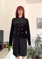 Beautiful vintage velvet jacket (size S/M), H&M, Zwart, Ophalen of Verzenden, Jasje