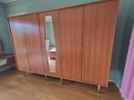 Vintage mid-century kleerkast, Ophalen, 200 cm of meer, Met hangruimte, 150 tot 200 cm