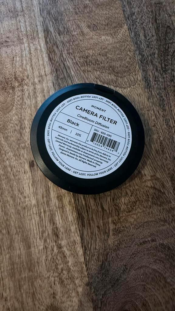 Cinebloom diffusion black 10%. Camerafilter 49mm, Audio, Tv en Foto, Foto | Filters, Zo goed als nieuw, Polarisatiefilter, Minder dan 50 mm