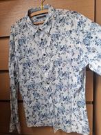 Chemise Sun valley léger L blanc bleu, Ophalen of Verzenden, Zo goed als nieuw, Blauw