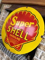 Ancienne Plaque émaillée super Shell 70 cm, Ophalen