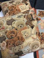 Plaid en twee bijhorende kussens met beren 75€, Ophalen of Verzenden, Zo goed als nieuw