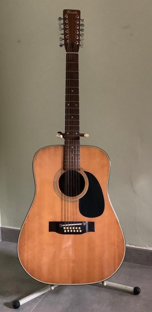 Terada 643 - 12 String Jaren 70, Muziek en Instrumenten, Snaarinstrumenten | Gitaren | Akoestisch, Gebruikt, 12-snarig, Met koffer