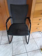 6 stoelen met mesh rug, Zo goed als nieuw, Zwart, Ophalen