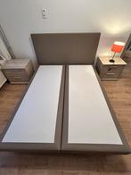 Boxspring Bed 160x200 incl. matras, Ophalen, Overige materialen, Gebruikt, Beige