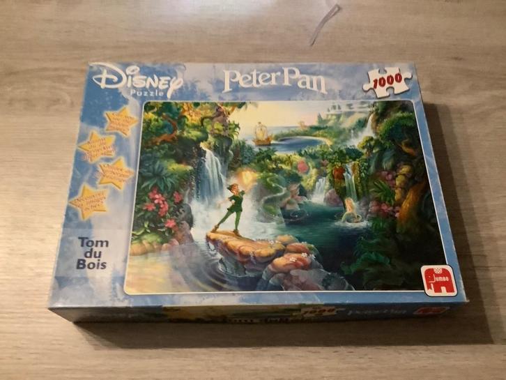 Disney Peter Pan puzzle (1000 stuks), Hobby en Vrije tijd, Denksport en Puzzels, Zo goed als nieuw, Legpuzzel, 500 t/m 1500 stukjes