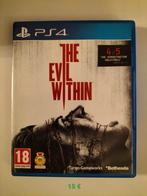 Jeu PS4 The evil within, Comme neuf, Enlèvement ou Envoi