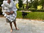 Pancho gemaakt van 30% vos en 70% konijn, Kleding | Dames, Ophalen of Verzenden, Nieuw, Wit