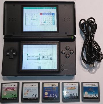 Nintendo DS NDS NDSL + 5 spellen