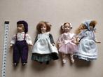 Lot de 4 petites poupées, Gebruikt, Ophalen of Verzenden, Pop