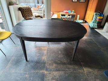 Ovalen eettafel uitschuifbaar, Enlèvement, Comme neuf, Cerisier