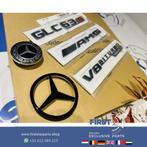 W253 GLC63 V8 4matic+ AMG COMPLETE LOGO SET ZWART EMBLEMEN S