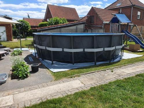Opbouwzwembad, Tuin en Terras, Zwembaden, Gebruikt, Opzetzwembad, 120 cm of meer, 400 cm of meer, 300 cm of meer, Rond, Ophalen