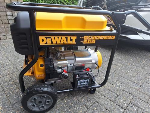 Stroomgroep aggregaat Dewalt, Doe-het-zelf en Bouw, Aggregaten, Nieuw, Benzine, 5 tot 10 kVA, Elektrisch startend, Ophalen of Verzenden