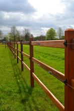 Lot van 200 hardhouten weide palen met 3 gleuven., Dieren en Toebehoren, Stalling en Weidegang, Weidegang