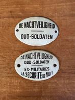 2x emaille Nachtveiligheid, Ophalen of Verzenden