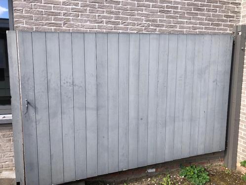 Hardhouten tuinpoort, Tuin en Terras, Tuinpoorten, Gebruikt, Draaipoort, Hout, 200 cm of meer, 150 tot 200 cm, Ophalen