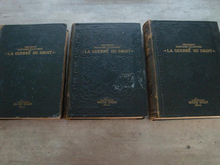 HISTOIRE ILLUSTREE LA GUERRE DU DROIT (3 TOMES)-1914-1918, Livres, Guerre & Militaire, Utilisé, Enlèvement ou Envoi
