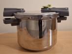 SEB snelkookpan van 6 liter, Huis en Inrichting, Keuken | Potten en Pannen, Inox, Zo goed als nieuw, Keramische plaat, Ophalen