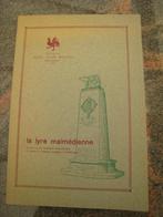 Partitions musicales La lyre malmédienne 1966, Musique & Instruments, Partitions, Envoi, Utilisé, Leçon ou Cours, Populaire