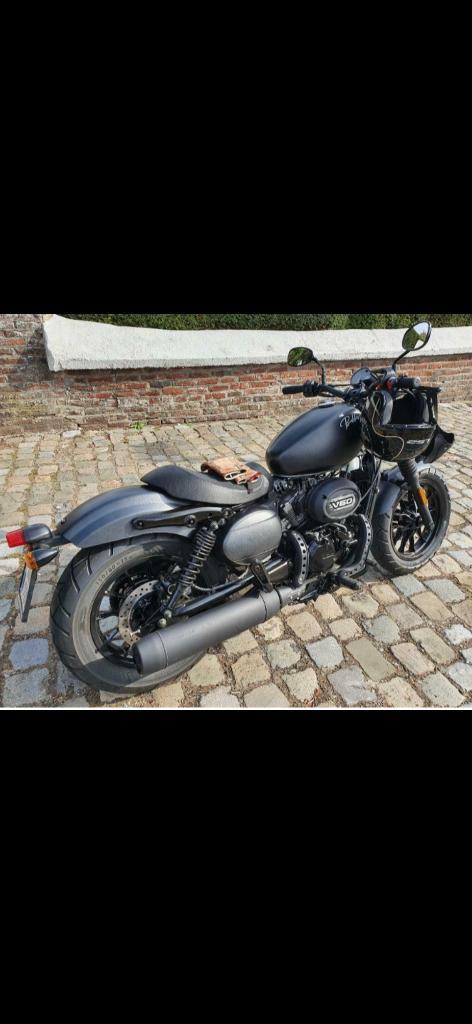 Hyosung Bobber GV125 in topstaat!!, Motos, Motos | Hyosung, Particulier, Autre, 2 cylindres, Enlèvement