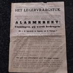 Legervraagstuk Vlamingen. PAMFLET, Verzamelen, Ophalen of Verzenden