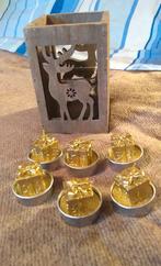 rendier theelichthouder met kaarsjes, Diversen, Ophalen of Verzenden