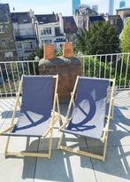 Chaises longues (Transat) terrasse et jardin x 3, Jardin & Terrasse, Chaises longues, Enlèvement, Neuf, Bois, Réglable