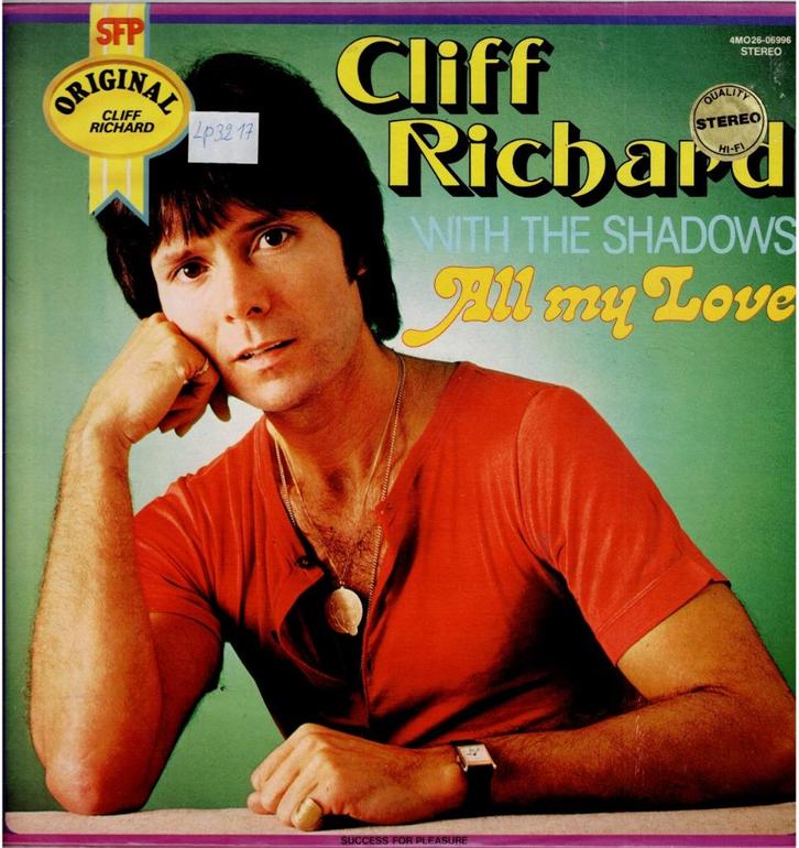 Vinyl, LP   /   Cliff Richard With The Shadows* – All My Lov, Cd's en Dvd's, Vinyl | Overige Vinyl, Overige formaten, Ophalen of Verzenden