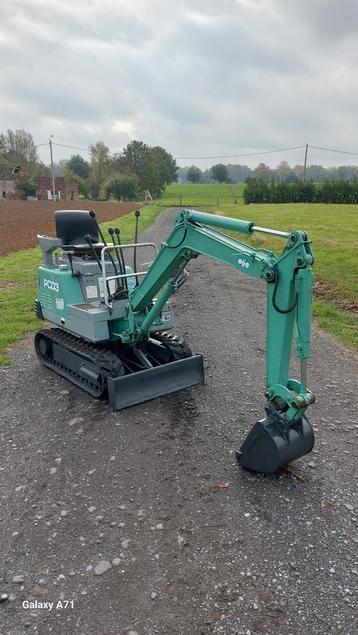 Minigraver komatsu 900kg met zwengiek topper! beschikbaar voor biedingen