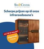 Scherpe prijzen op al onze infraroodsauna’s! Op= Op, Nieuw, Ophalen of Verzenden