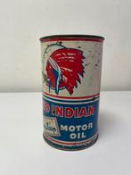 RED INDIAN motor olie blik ️, Verpakking, Gebruikt, Ophalen of Verzenden