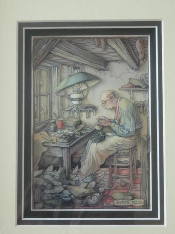 Anton Pieck - 3D afbeelding - schoenmaker beschikbaar voor biedingen