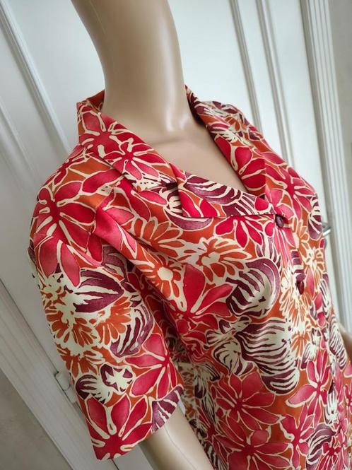 Fleurige vintage jurk, Kleding | Dames, Jurken, Maat 42/44 (L), Verzenden