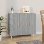 Buffet 90x34x80 cm en bois traité gris chêne sonoma, Envoi, Neuf, Gris
