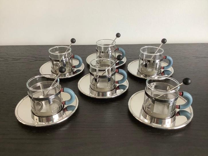 Alessi espressotasjes Michael Graves, Antiek en Kunst, Kunst | Designobjecten, Ophalen of Verzenden