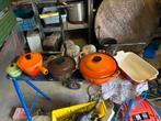 Creuset Pannen etc.  5 stuks, Ophalen of Verzenden, Zo goed als nieuw, Gietijzer