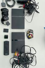 2x PlayStation 2 slimline met 52 spellen, Games en Spelcomputers, Spelcomputers | Sony PlayStation 2, Ophalen, Gebruikt, Zwart