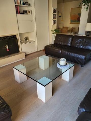 Salontafel, Moins de 50 cm, 50 à 100 cm, Carré, Verre