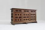 Vintage Spaans houten brutalist dressoir 1960s, Antiek en Kunst, Ophalen