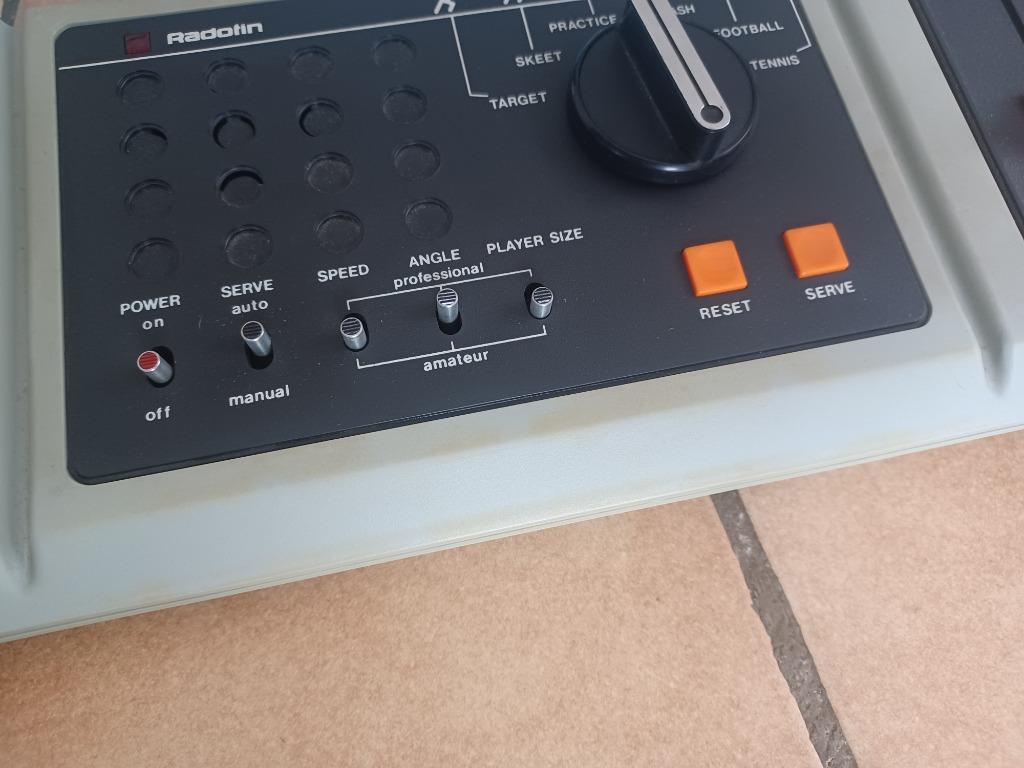Console Radofin 3011 Vintage – Jeu Pong/Tennis Avec Raquettes – Boîte D'origine